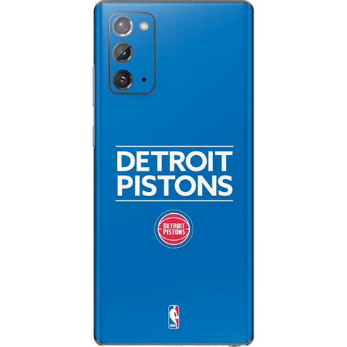 NBA Detroit Pistons Standard - Blue Galaxy Note20 5G Skin